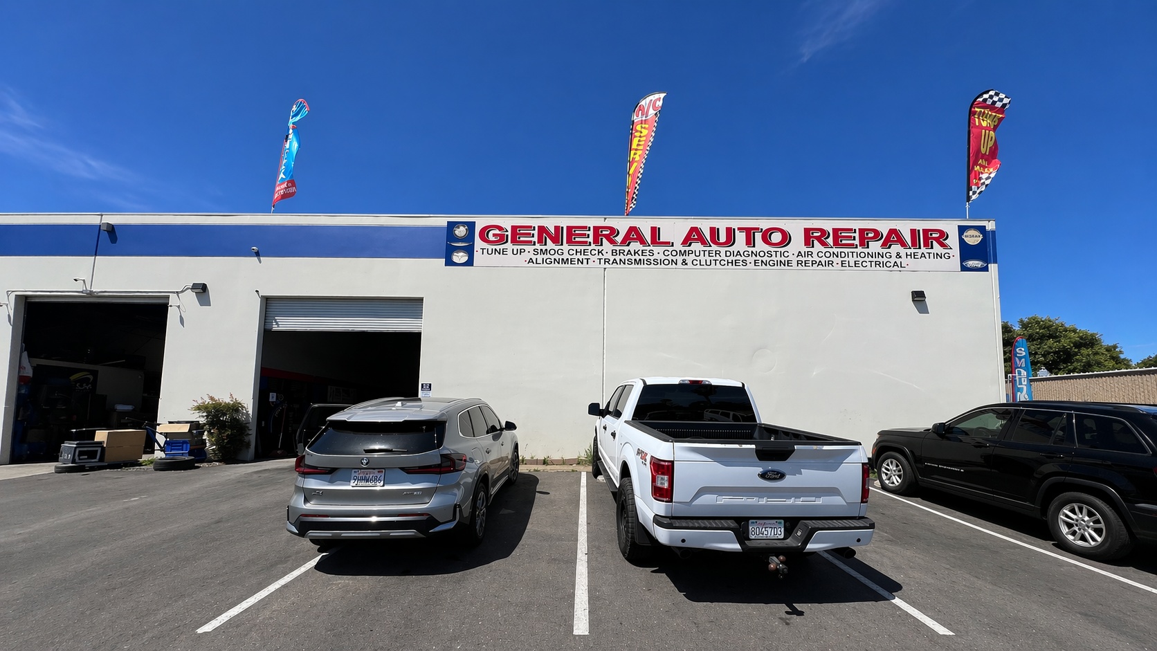 General Auto Repair shop exterior in San Ysidro